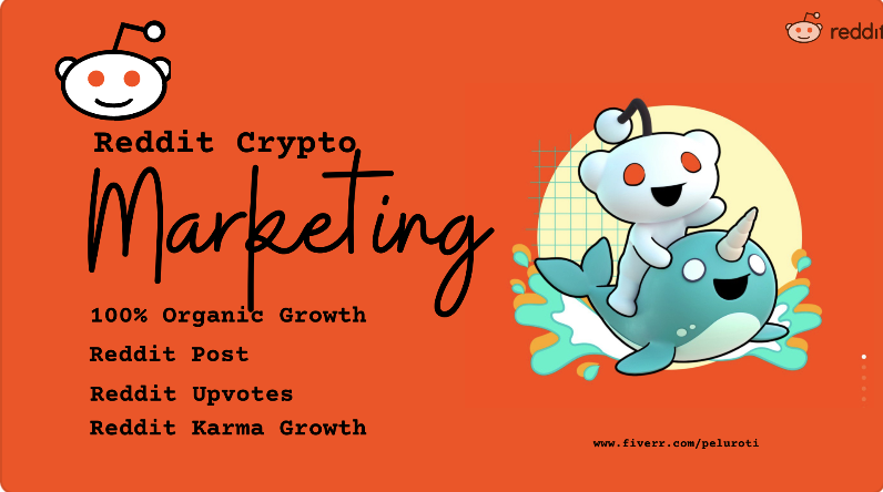 I will do viral reddit crypto promotions for crypto traffic growth