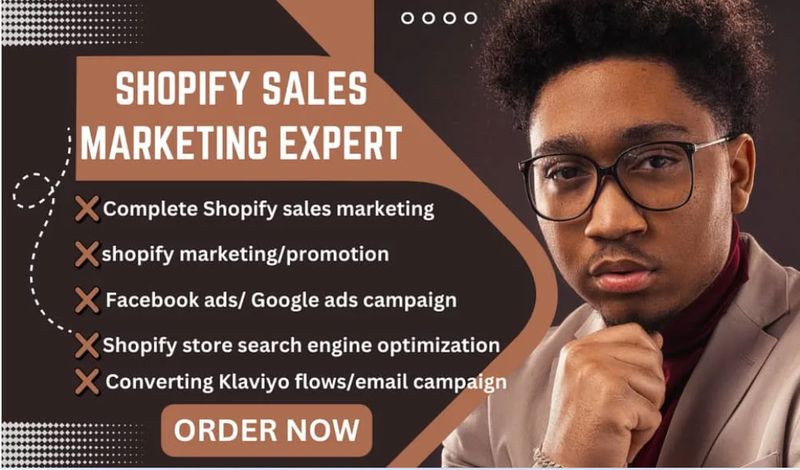 I will do shopify sales marketing setup klaviyo email flows boost shopify marketing SEO