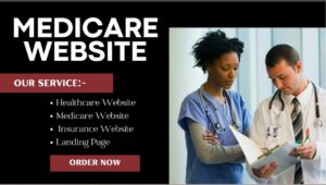 I will design medicare website, medicare landing page medicare website design for leads
