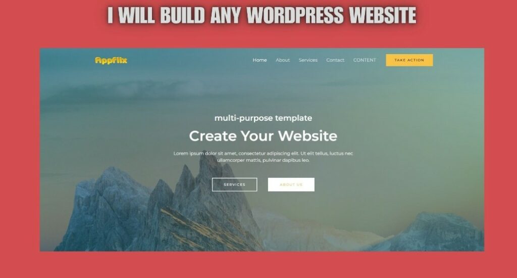 I will build any wordpress website