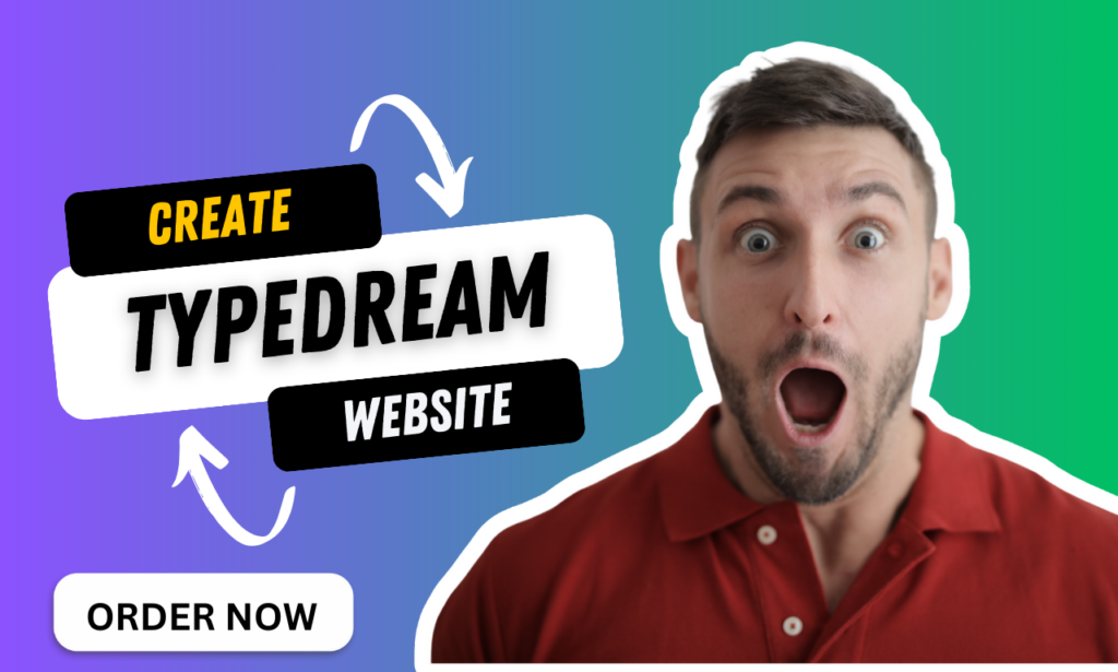 I will do typedream website design notion template free promo video for you
