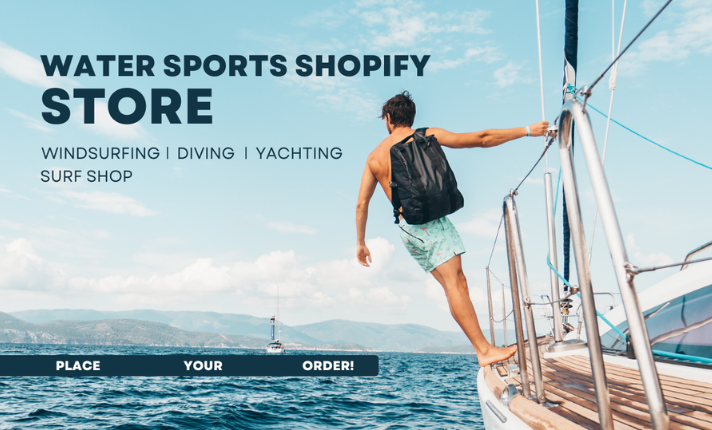 I will design windsurfing scuba diving water sports surf shop sailing yachting website