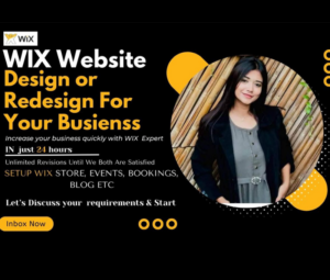 I will design or redesign wix website, responsive wix website for online store