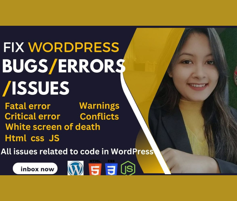 I will fix wordpress critical errors, fatal, bugs, malware, URL issues