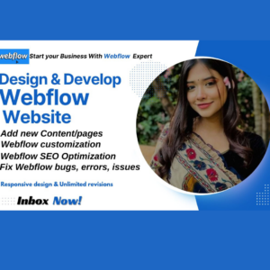 I will design or develop webflow website or custom webflow website for you