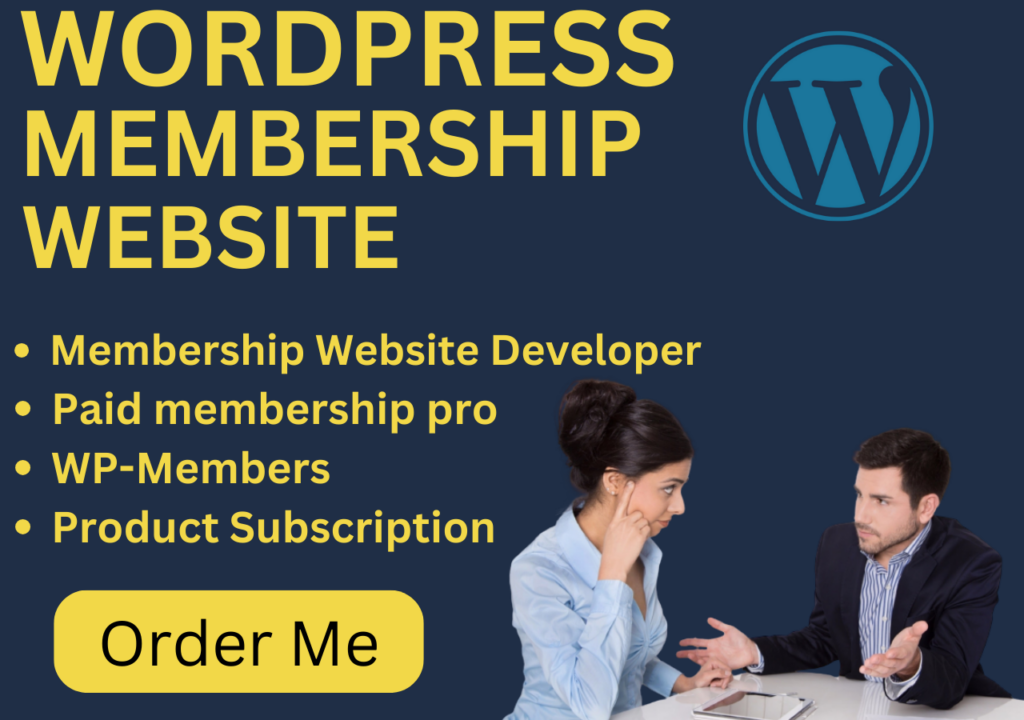 I will create, revamp membership website subscription, website