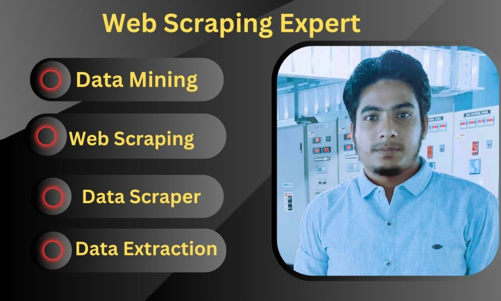 I will do web scraper, data mining, data scraping