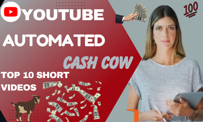 I will do cashcow, youtube automation, cash cow channel, videos