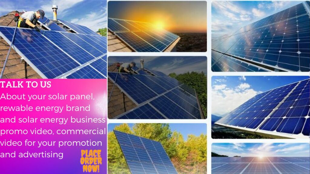 I will create a call to action solar panel promo video, commercial videos