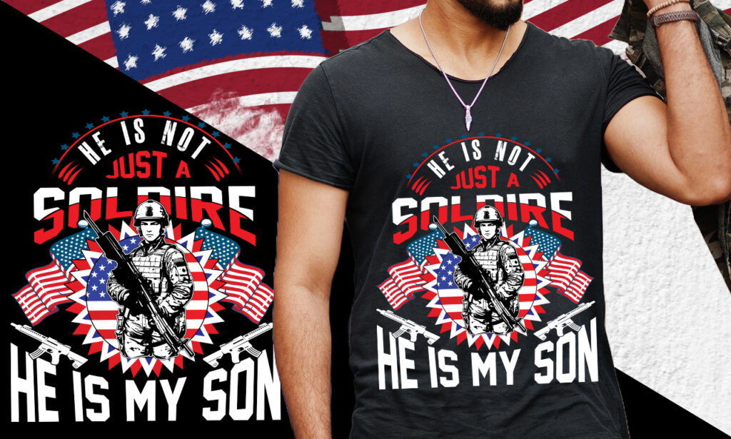 I will create custom USA veteran military t shirt designs