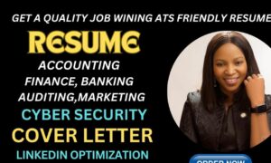 I will write accounting, finance ,booking keeping, teacher it banking resume