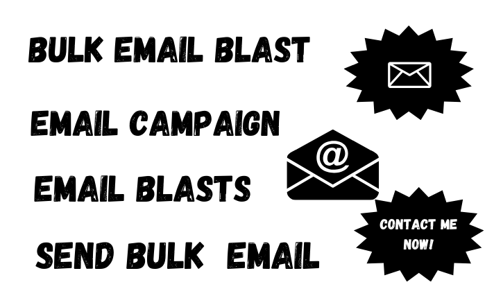 I will send email campaigns, bulk email and email blast