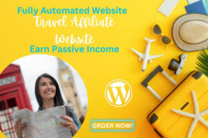 I will design automated travel affiliate website, affiliate marketing website