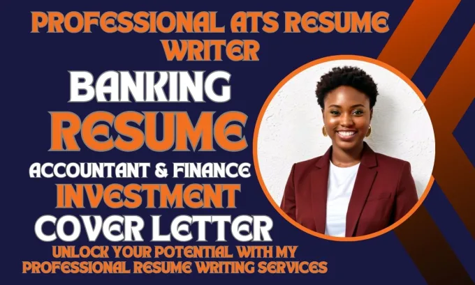will write banking resume, investment banking, finance, resume writing, cover letter