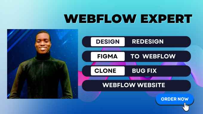 I will be your webflow expert to create webflow website or webflow landing page design