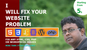 I will fix any html, css, javascript, php errors, website bugs or issues fast