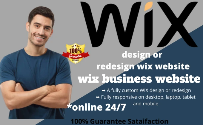 I will wix website design wix website redesign wix ecommerce, wix online store