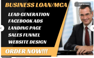 I will generate hot business loan mca leads business loan leads business loan website