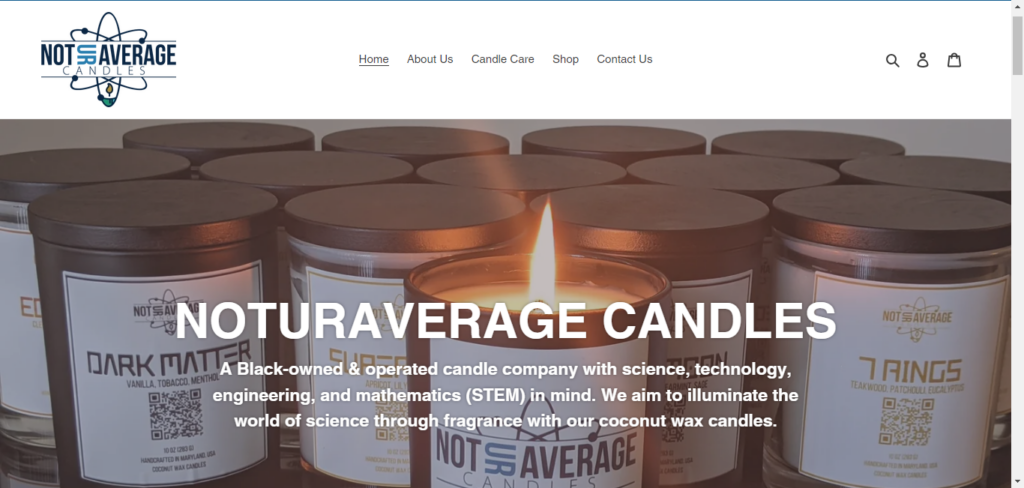 design profitable shopify candle website lighting store candle dropshippng store