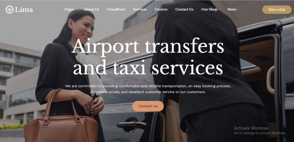 I will create a chauffeur limousine taxi booking website with hostinger and godaddy