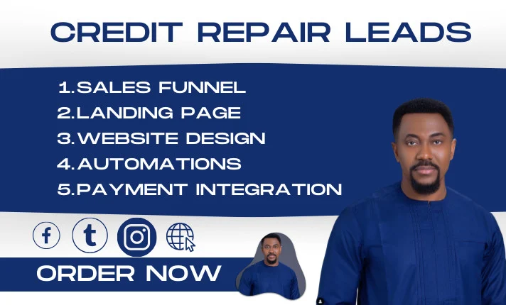 generate credit repair leads do credit repair lead generation funnel website