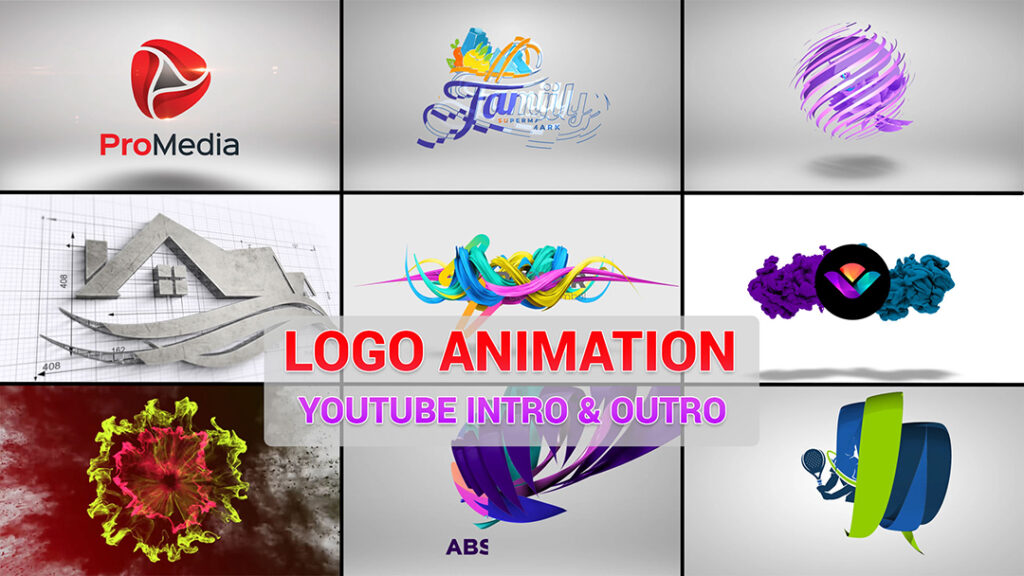 I will create 4k logo animation or youtube intro outro video