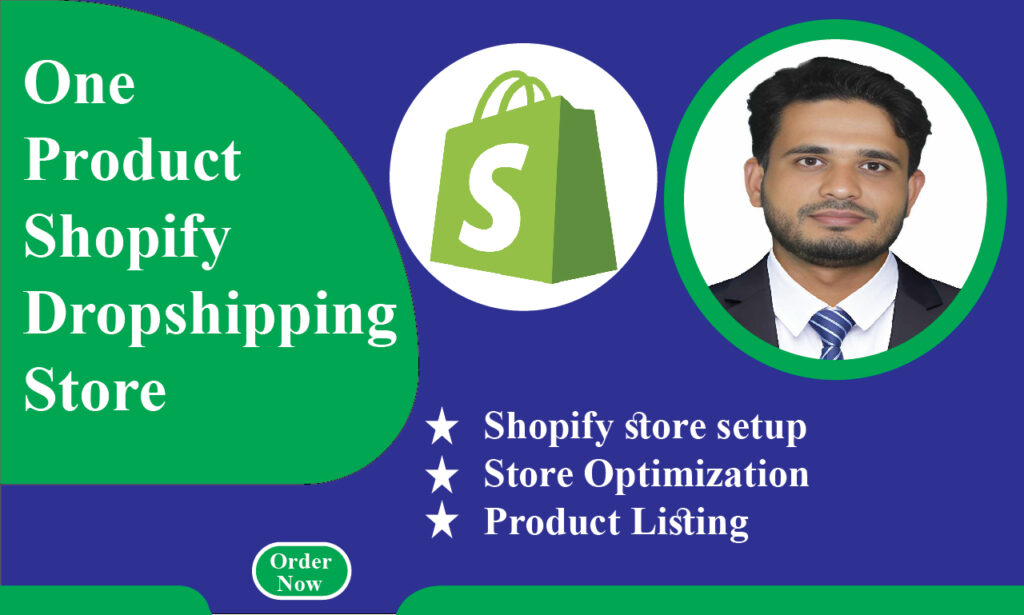 I will create high converting one product shopify dropshipping store