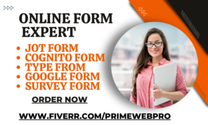 create online form using jotform typeform google form cognito form surveys form