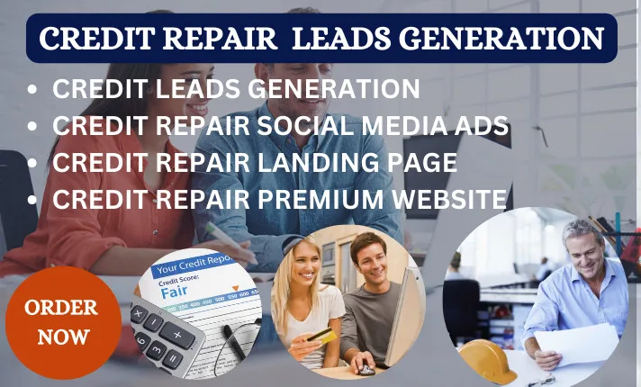 credit repair leads generation landing page credit repair website design