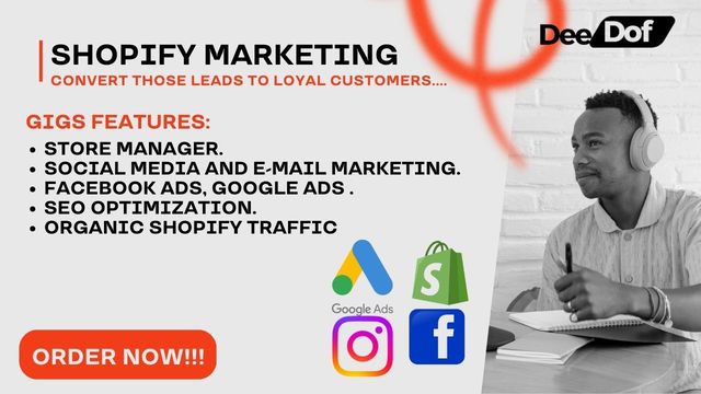 I will do complete shopify marketing, shopify sales promotion, shopify manager