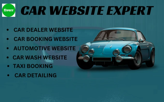 I will design redesign a professional car booking website, carwash website