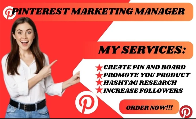 I will create and design pins and board as a pinterest marketing manager