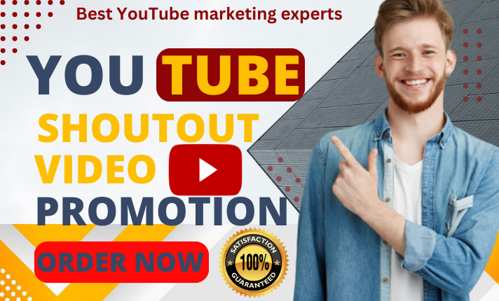 I will do youtube shoutout and video promotion to grow organic views, subscribers like