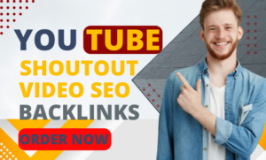 I will do youtube shoutout and video backlinks to grow organic views, subscribers like