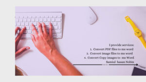 do a fast typing job, retype scanned documents