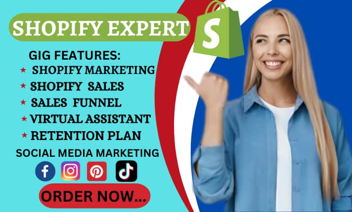 I will do complete shopify marketing, shopify sales funnel, shopify promotion