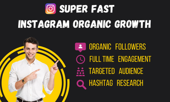 I will do instagram marketing and super fast instagram organic growth