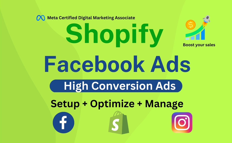 I will do shopify facebook ads as a fb marketing expert