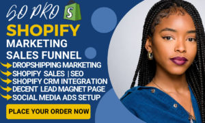 I will boost shopify sales, shopify marketing, sales funnel dropshipping marketing