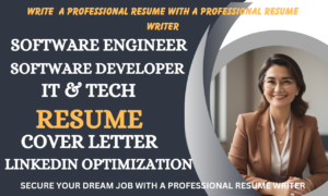 I will write software engineering, software developer, it, tech resume and cover letterI will write software engineering, software developer, it, tech resume and cover letter