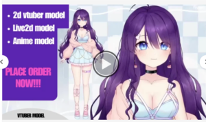 design and rig cute 2d vtuber model, live2d, vtuber model for vtube studio