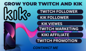 I will do organic twitch promotion,kick promotion channel pr0motion and kick marketing