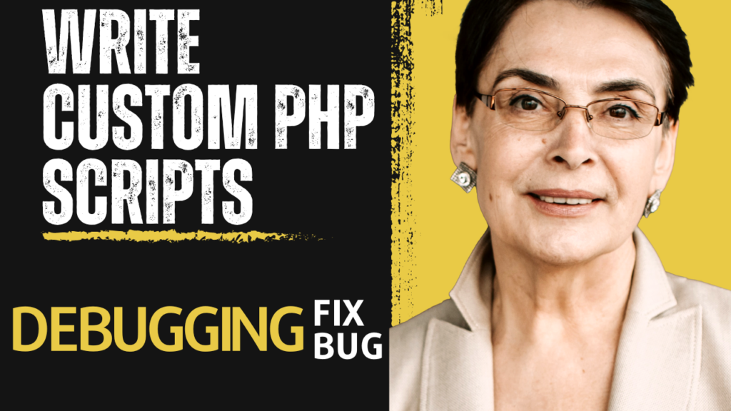 I will write PHP script, fix bugs, debug, and develop a PHP website