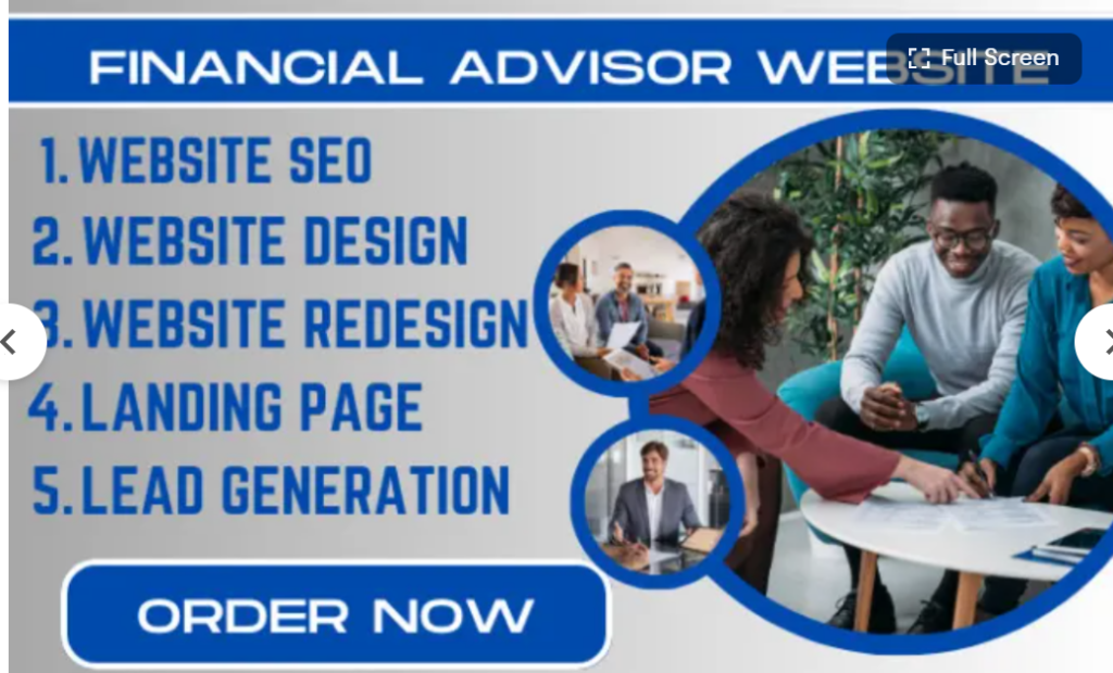 I will financial advisor finance website tax consultant website personal finance