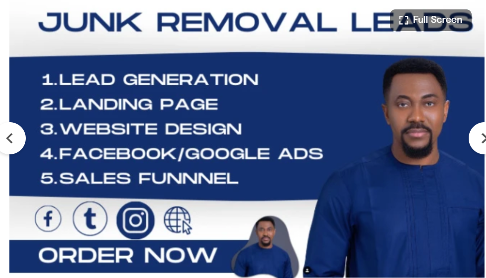I will junk removal leads hauling leads junk removal landing page junk removal website