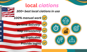 I will prepare a list of more than 350 local citations with high da pa rating