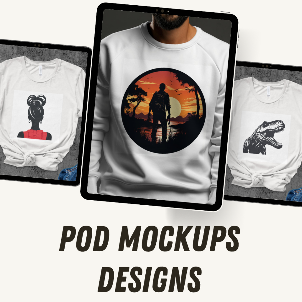 I will create unique mockup designs for your pod business