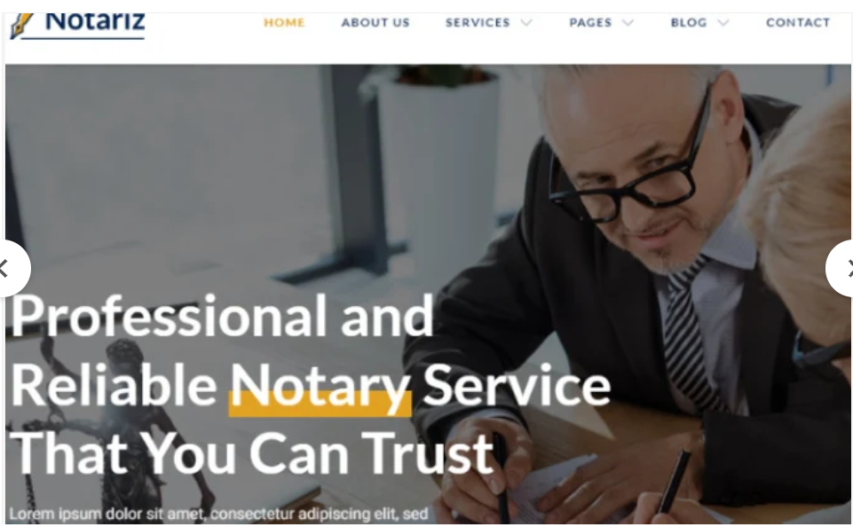 I will design notary website notary landing page notary logo for notary advertisement