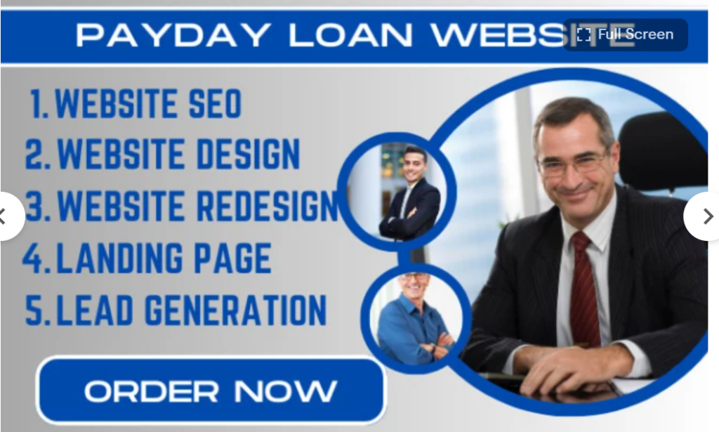 I will payday loan business loan website to generate payday loan mca leads