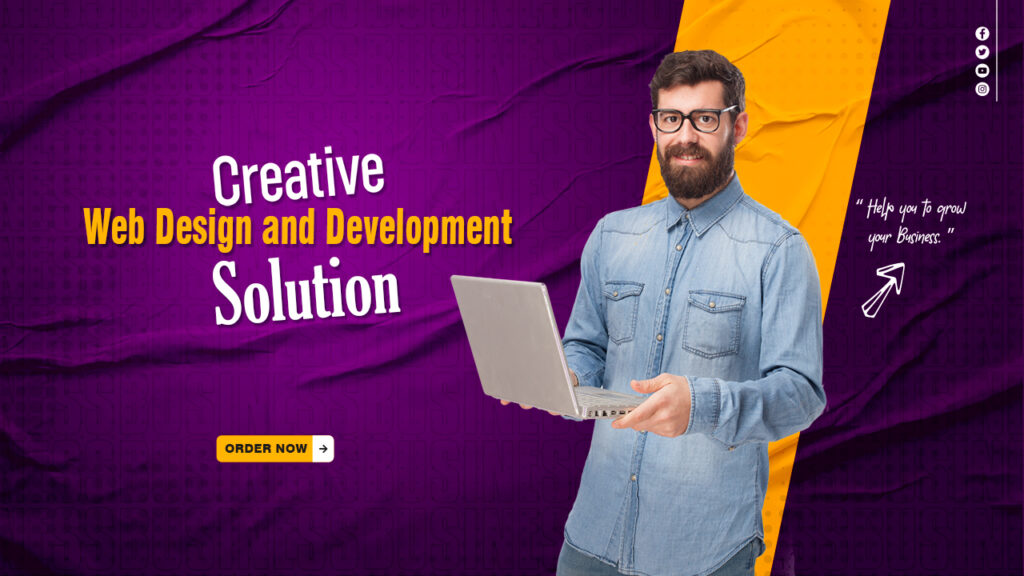 I will professional web design and development solution